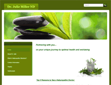 Tablet Screenshot of drjuliemillernd.com